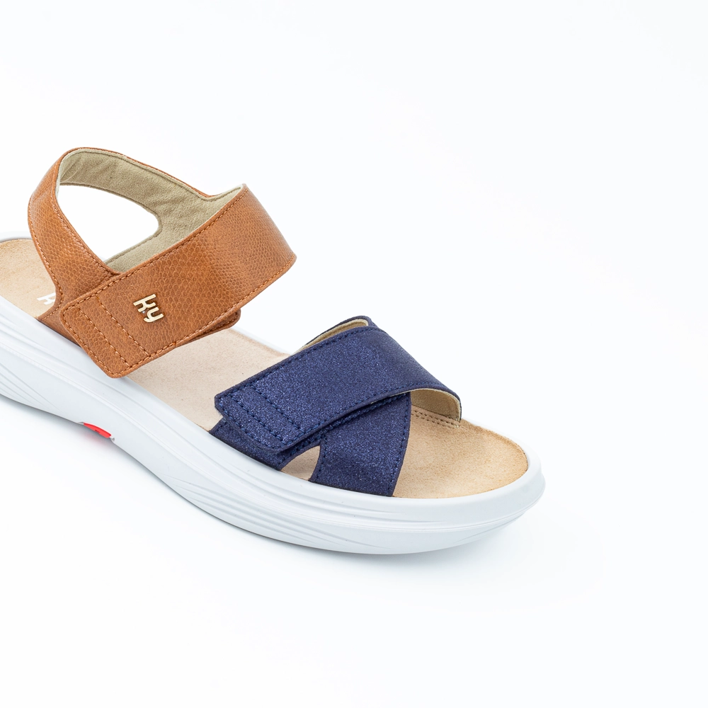 Flims grey-yellow shoe